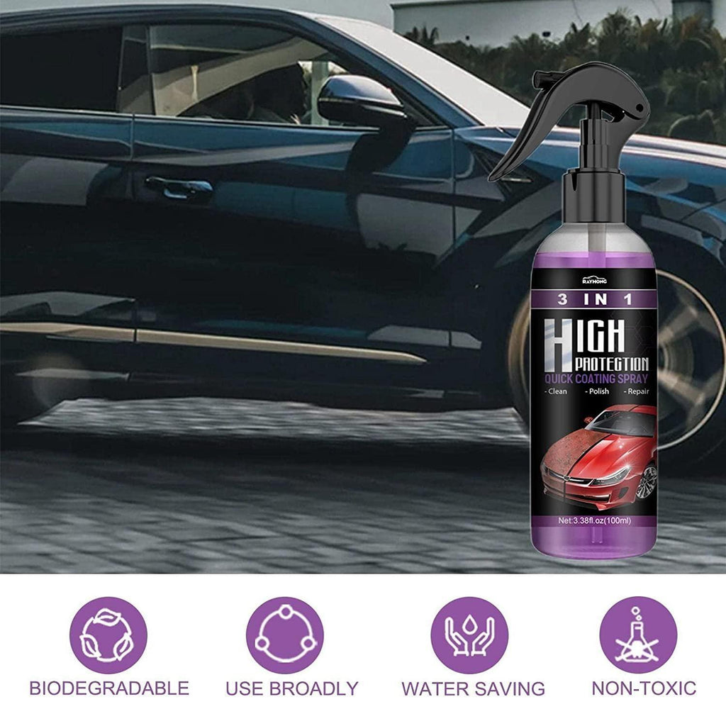 Hydrophobic Nano Coating Car Polish Spray – Scratch Protection for Cars, Bikes & Boats (Pack of 2)