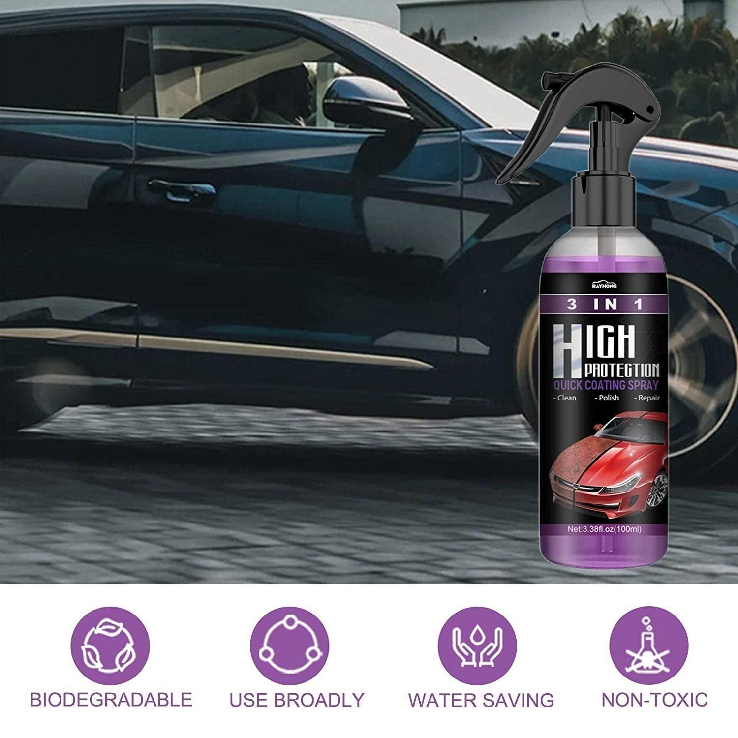 Hydrophobic Nano Coating Car Polish Spray – Scratch Protection for Cars, Bikes & Boats (Pack of 2)