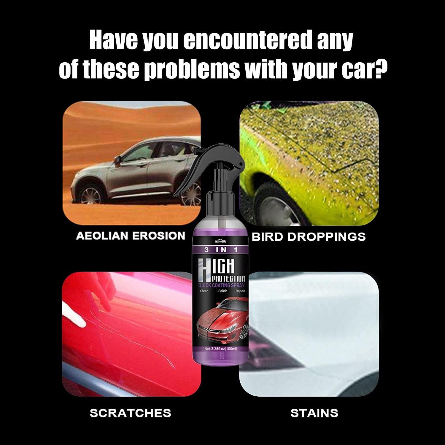 Hydrophobic Nano Coating Car Polish Spray – Scratch Protection for Cars, Bikes & Boats (Pack of 2)